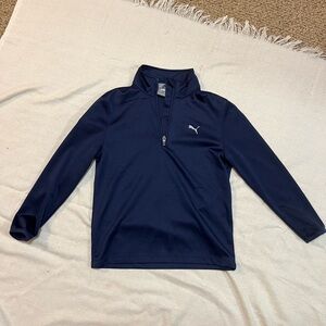 Puma Kids Navy Quarter-Zip Sweatshirt